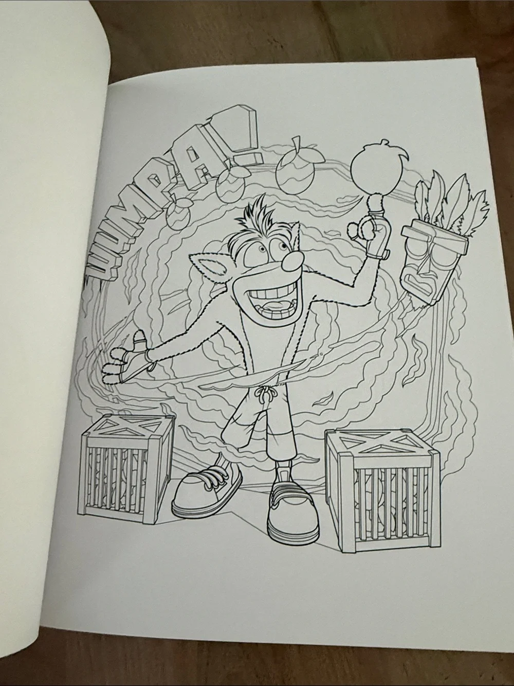 Crash Bandicoot Adult Coloring Book - Activision - White, Orange
